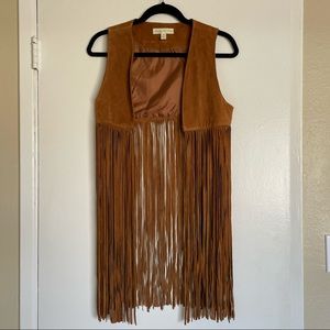 URBAN OUTFITTERS VINTAGE SUEDE FRINGE VEST